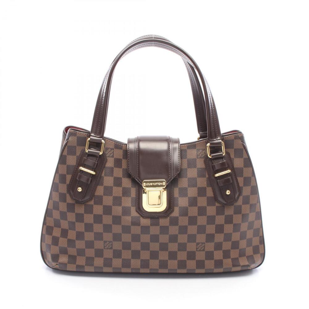 Louis Vuitton Greet Handbag Canvas Leather Damier Brown